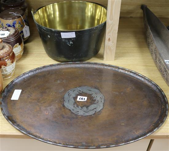 A WMF tray and a jam pan
